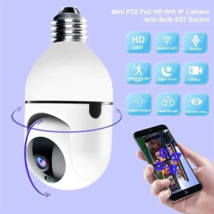 Smart Wifi Bulb Camera 1080p Full HD Resolution with Night Vision